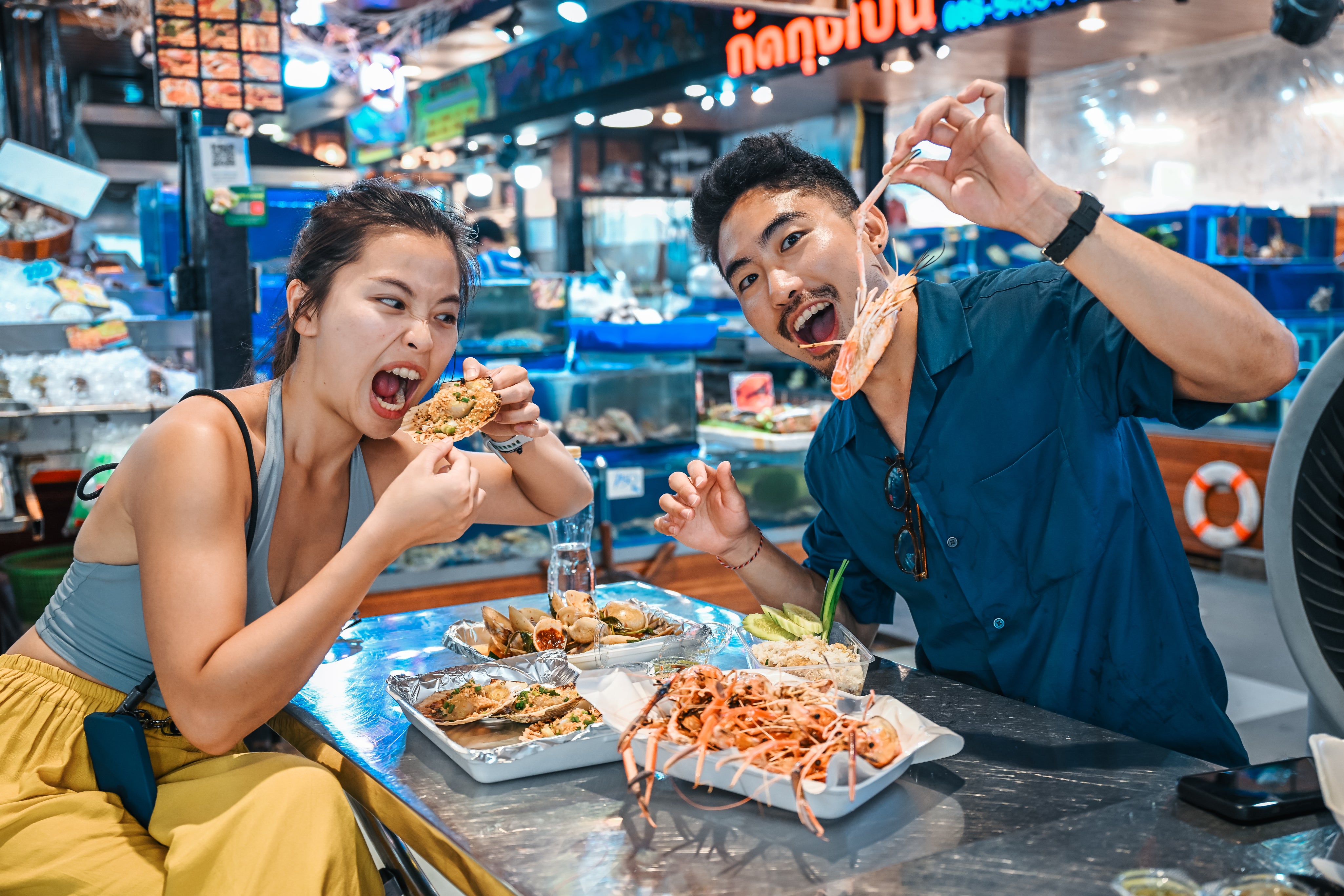 水晶燈海鮮市場