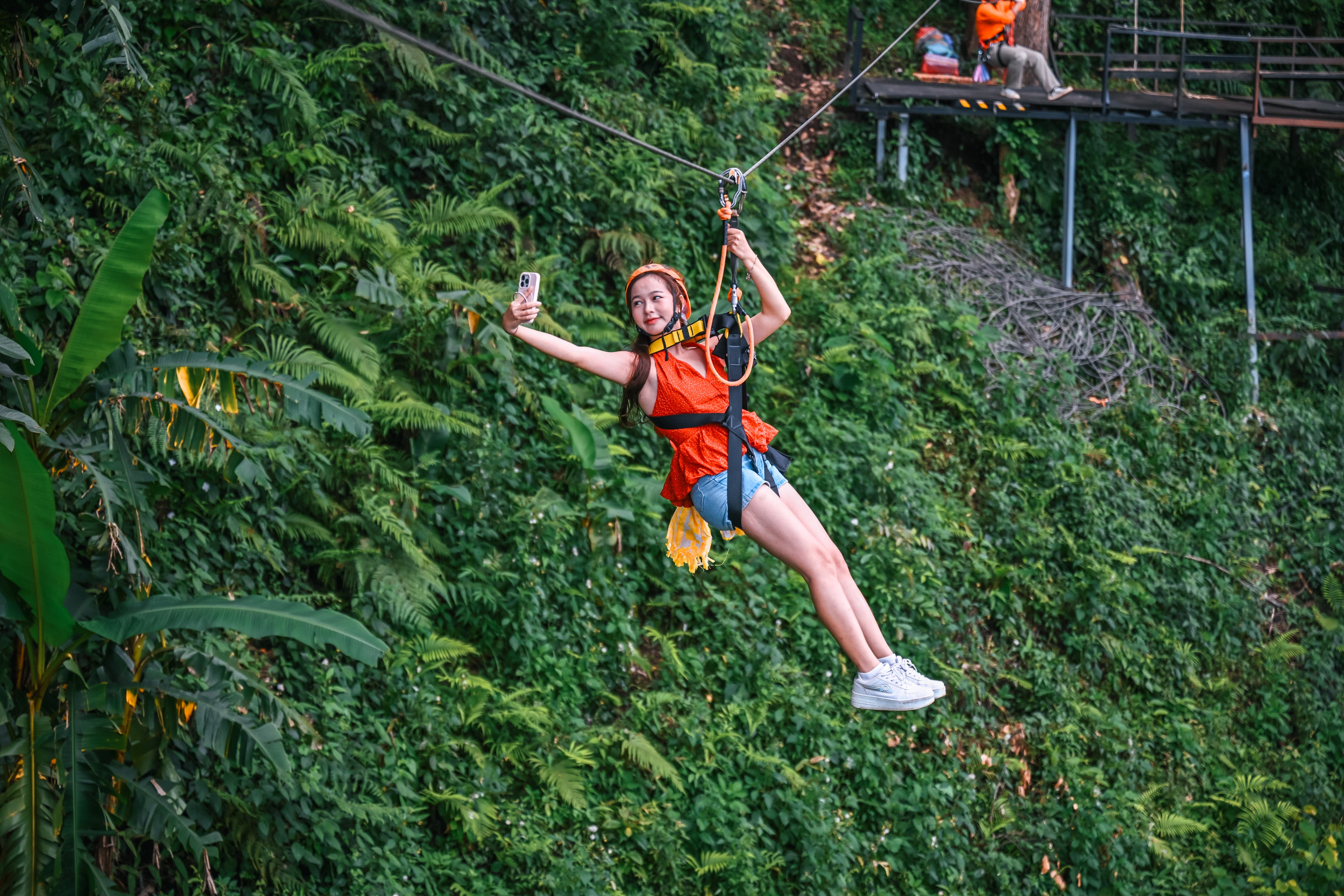 或是在叢林間像泰山一樣擺盪