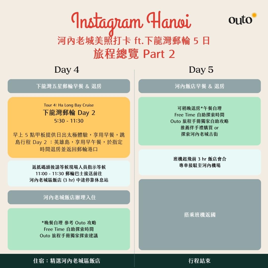 1975 河內老城美照打卡 ft. 下龍灣 5 日 - 含稅簽網卡 Instagram in Hanoi ft. Halong Bay 5 Days
