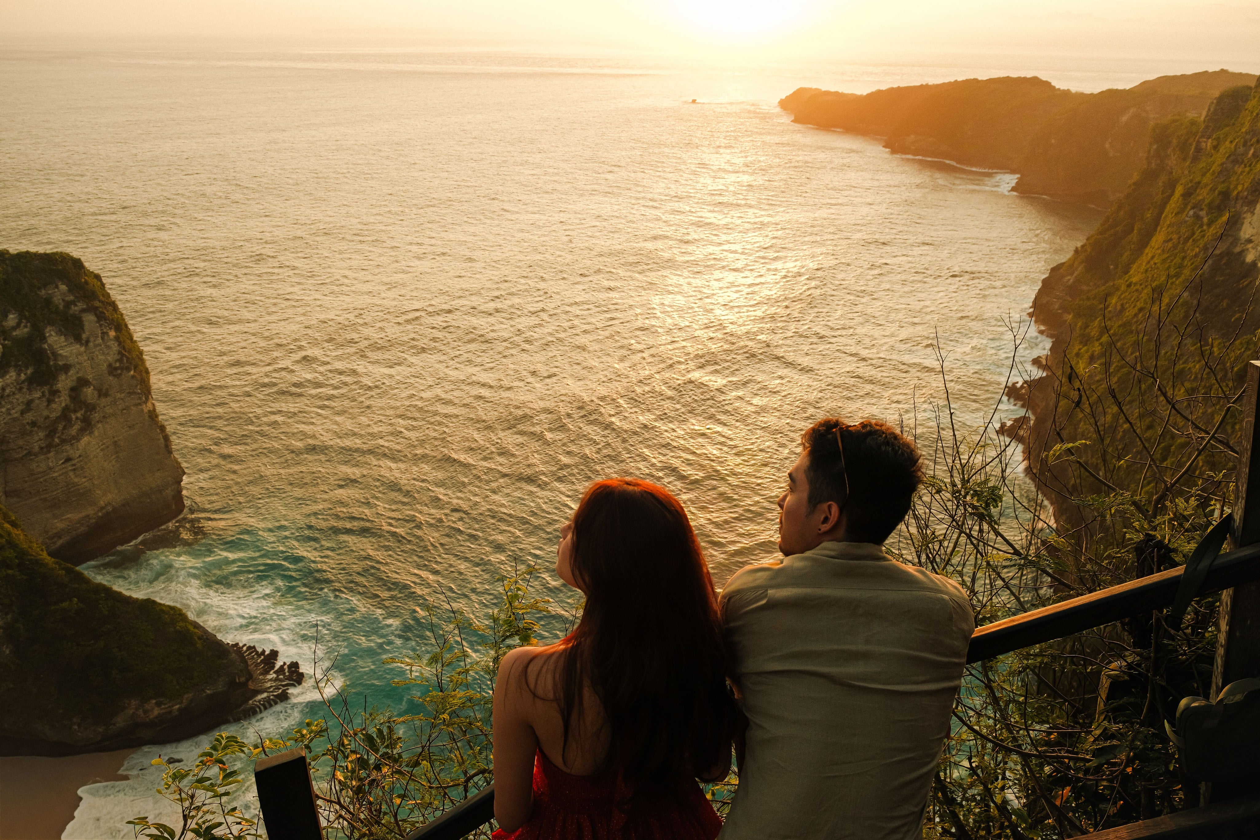 恐龍海灘夕陽 Kelingking Beach