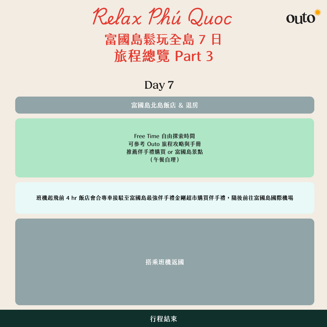 富國島鬆玩全島 7 日 ft. 獨棟泳池 Villa & 越南美食 & 漫步探索富國 - 含稅網卡 (2 人成行) Relax Phu Quoc 7 Days ft. Cuisine & Private Pool Villa & Amusement Parks