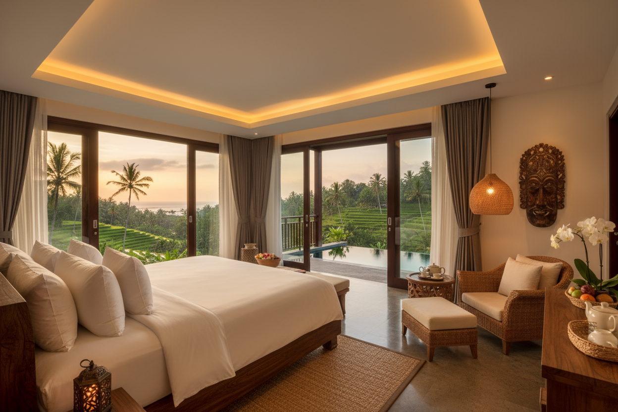 Bali hotel deluxe room with view 