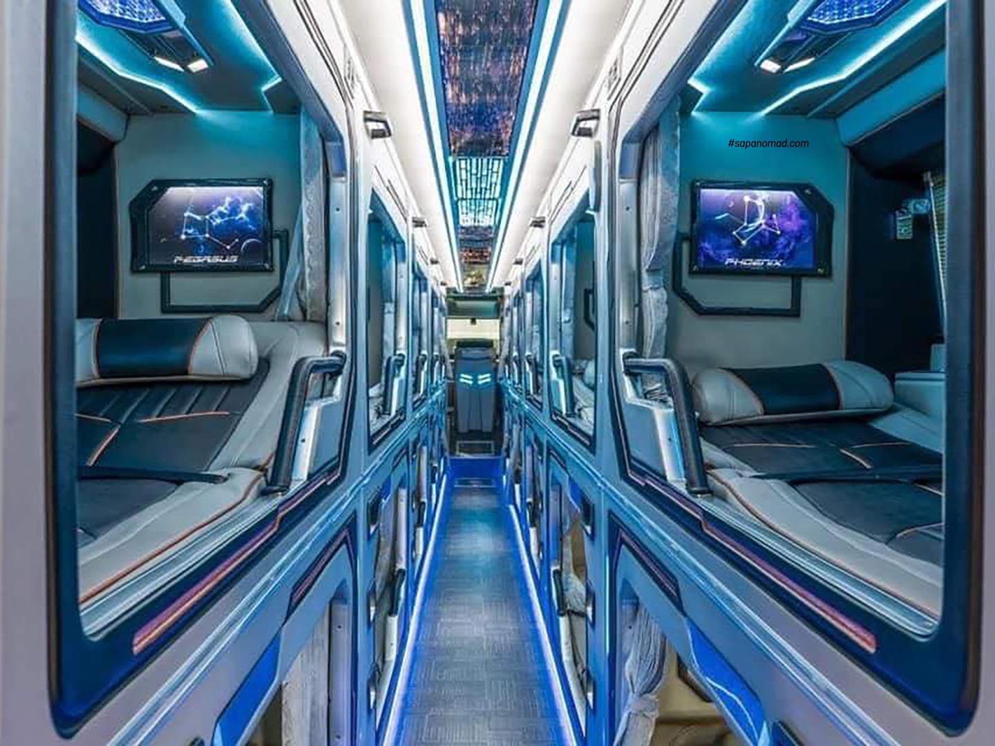 豪華巴士 - 舒適返回河內沿途欣賞山景