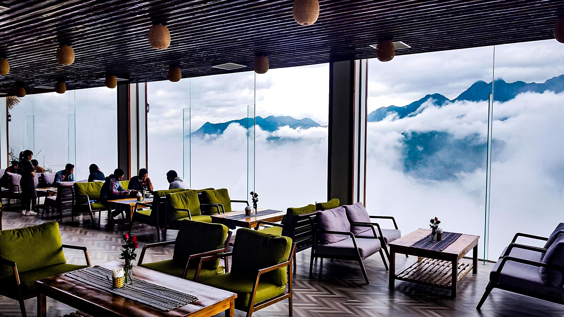 Viettrekking Cafe - 邊喝咖啡邊俯瞰沙壩山景與過山小火車